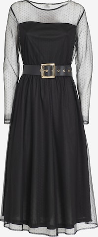 Abito 'Belted Dress' di Influencer in nero: frontale