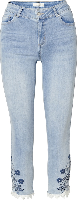 KOROSHI Skinny Jeans in Hellblau Dunkelblau