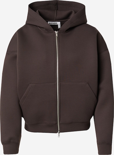 WEEKDAY Gornji dio trenirke 'Scarlet' u tamo siva, Pregled proizvoda