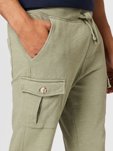 Regular Pantalon cargo TOM TAILOR en vert