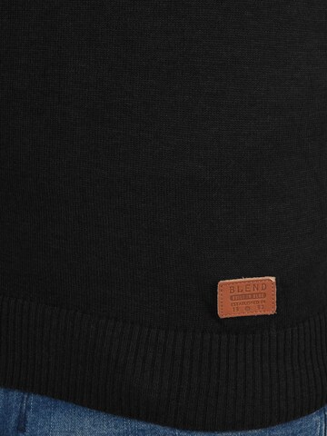 BLEND Strickpullover 'Robin' in Schwarz