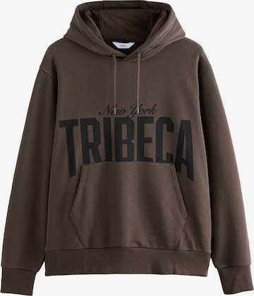 Bluză de molton de la Next pe maro: față