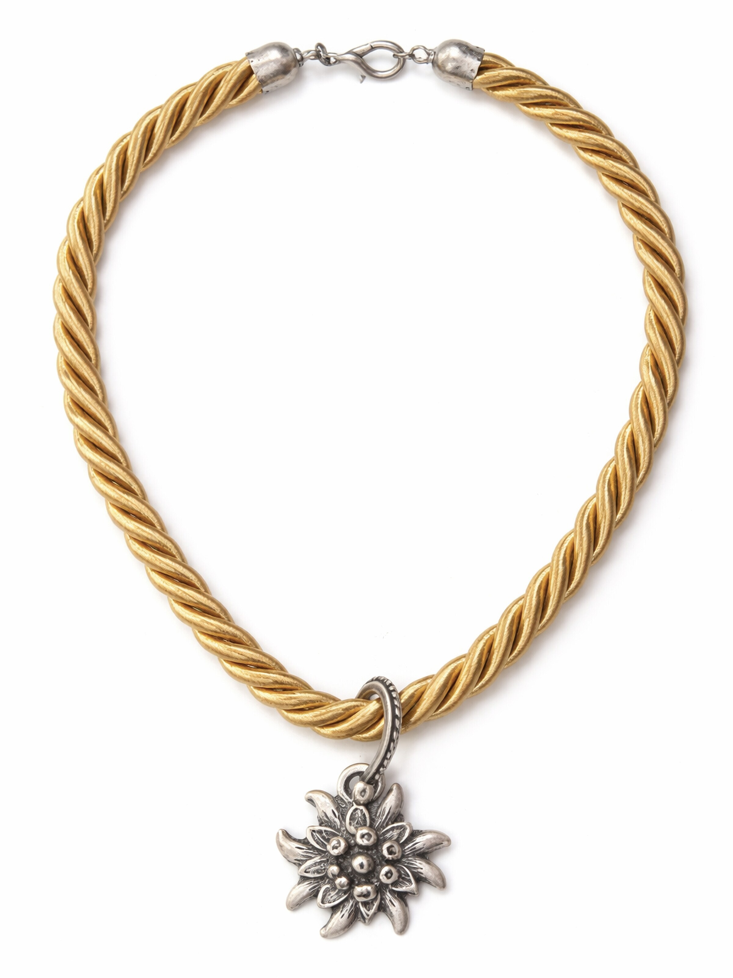 Allgäu Rebell Necklace 'Marlene' in Gold: front