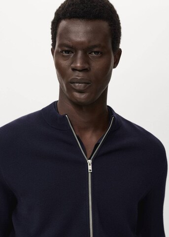 MANGO MAN Knit cardigan 'Luxusc' in Blue