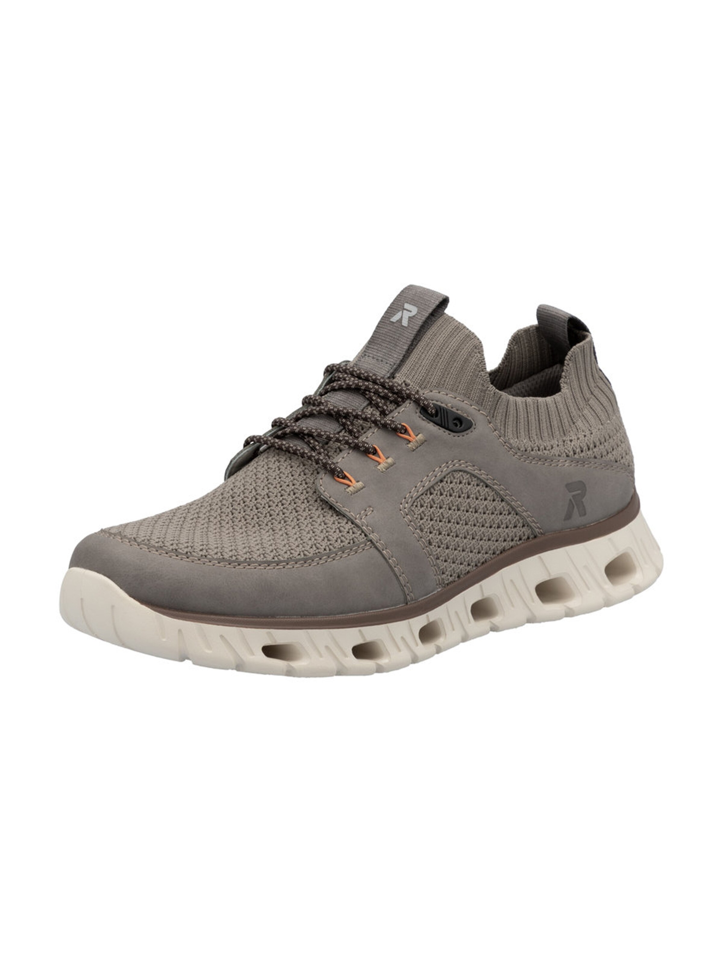 Sneaker bassa di Rieker in beige: frontale