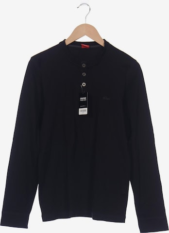 s.Oliver Langarmshirt L in Schwarz: predná strana