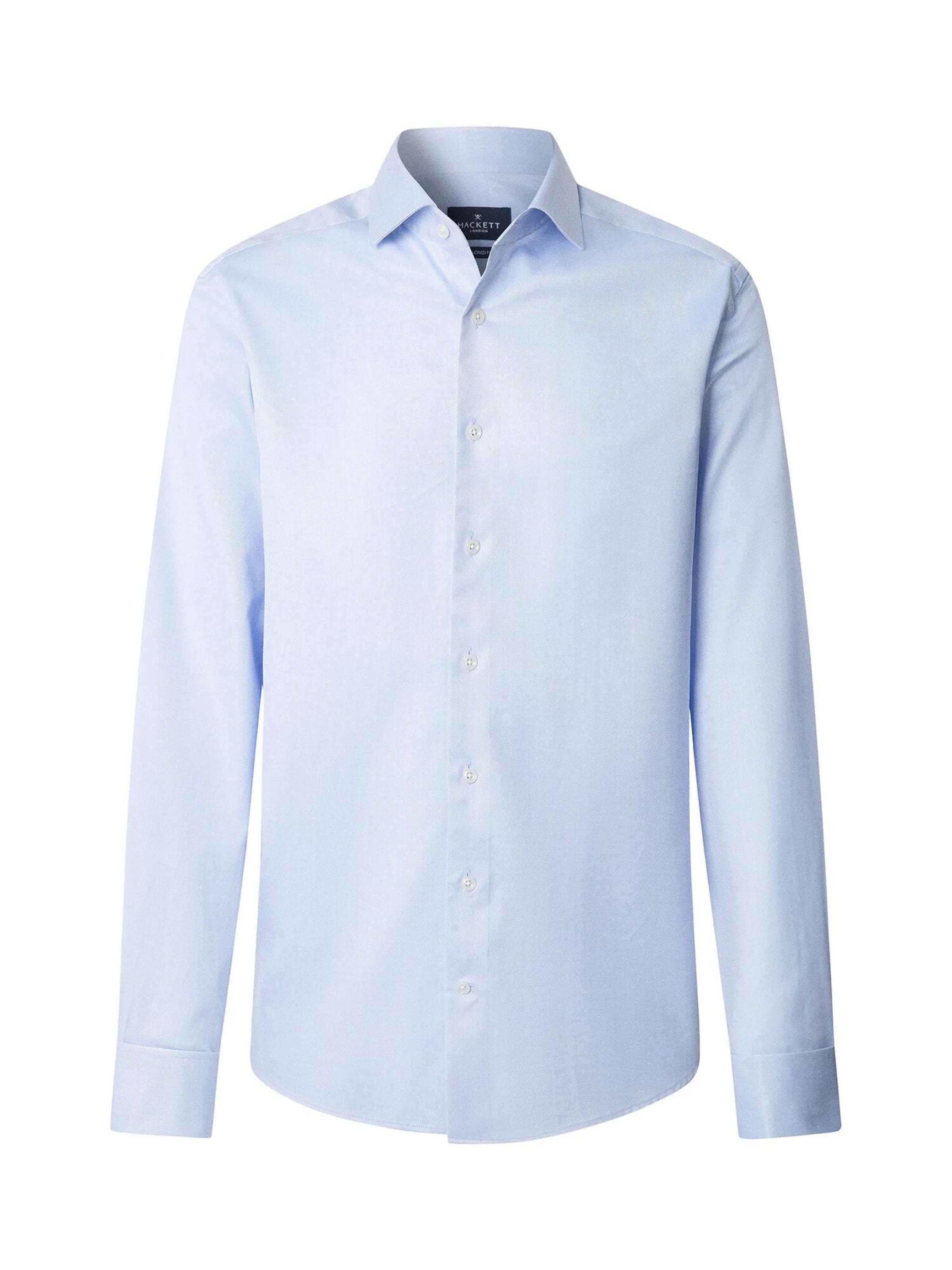 Hackett London Slim fit Zakelijk overhemd in Blauw: voorkant