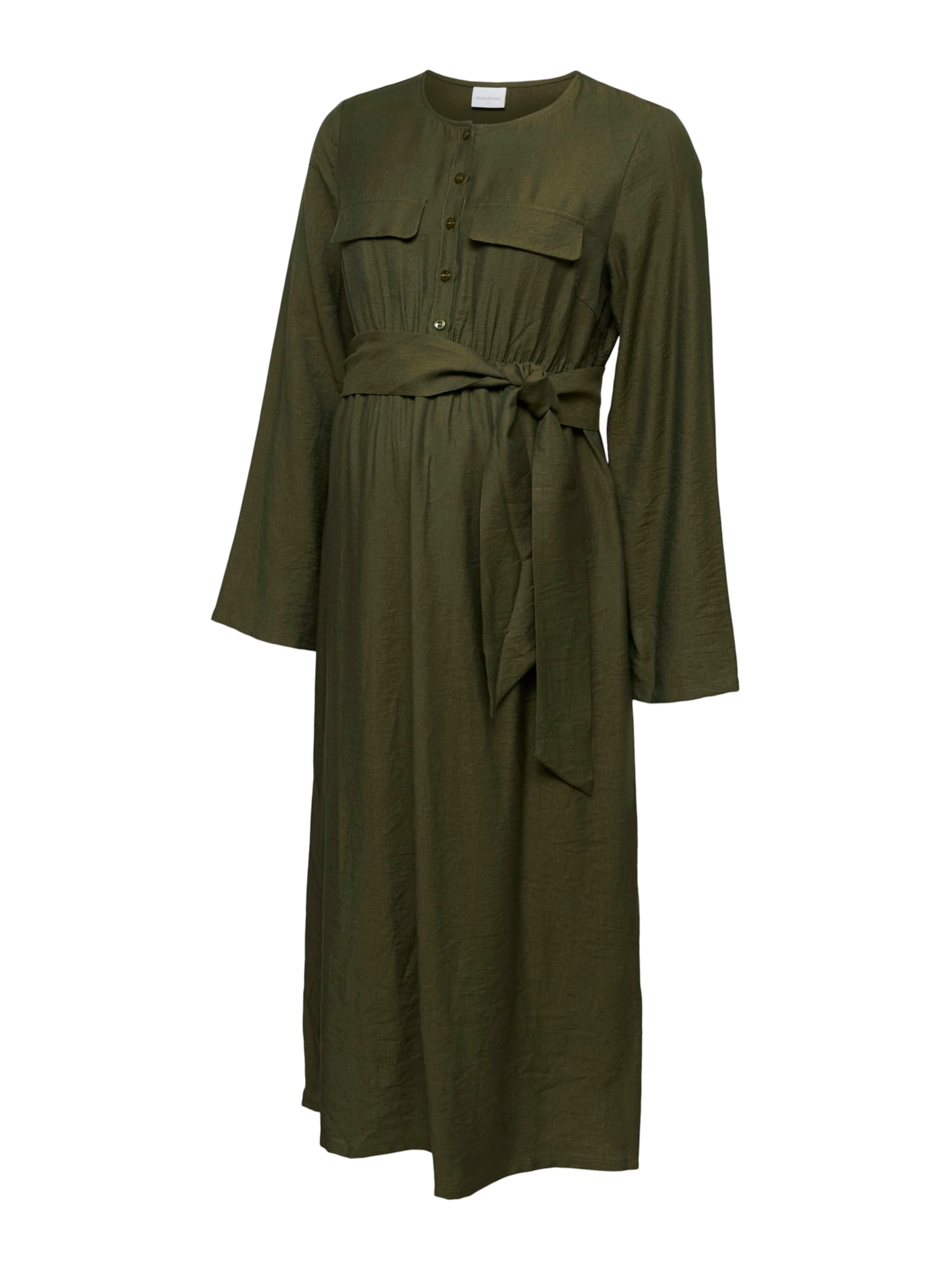 MAMALICIOUS - Vestido camisero 'MLREGITZA LIA' en verde: frente