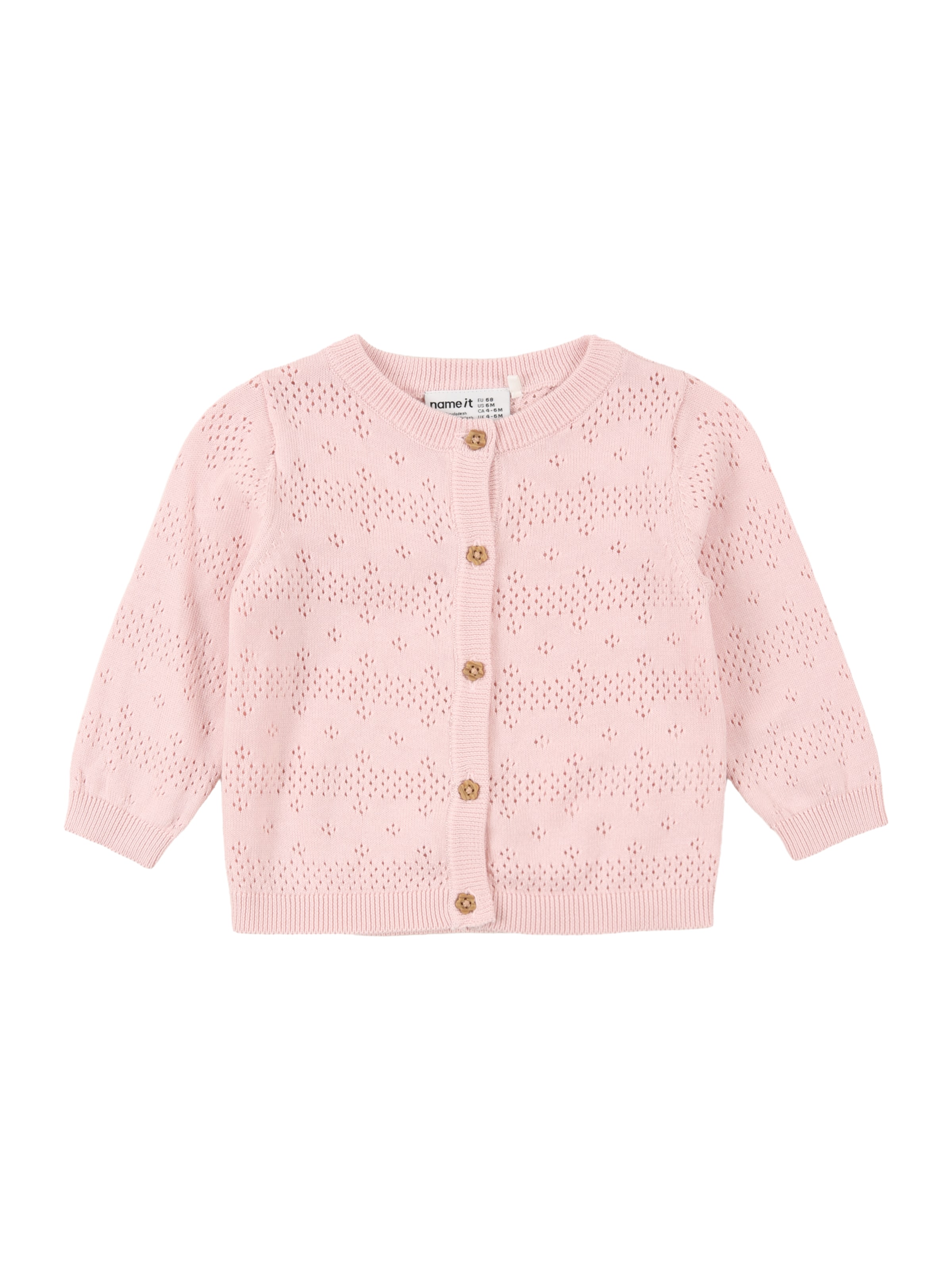 NAME IT Strickjacke 'NBFKecia' in 56 in rosa, Produktansicht