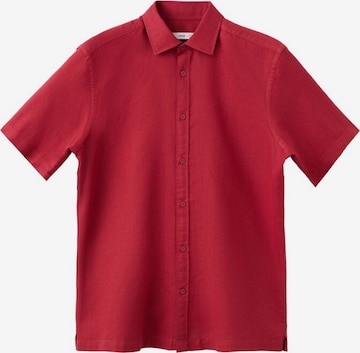 MANGO MAN Regular fit Button Up Shirt 'Ants-H' in Red: front