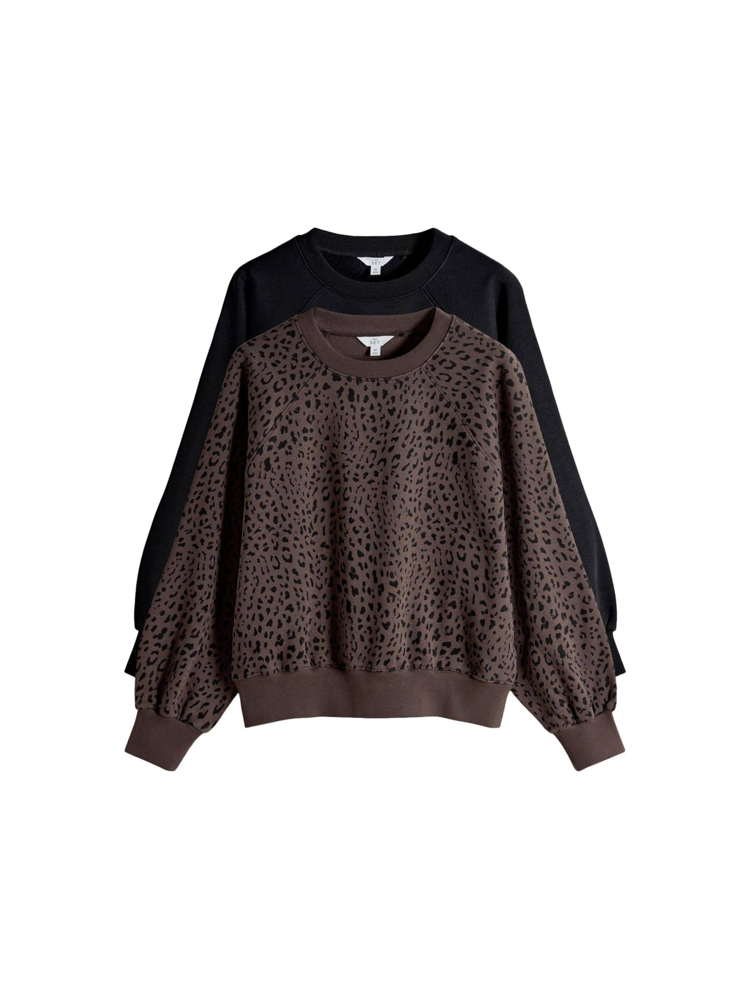 The Set Sweatshirt in Braun: Vorderseite