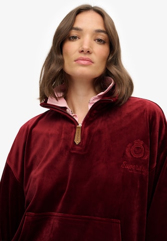 Sweat-shirt 'Country Club' Superdry en rouge