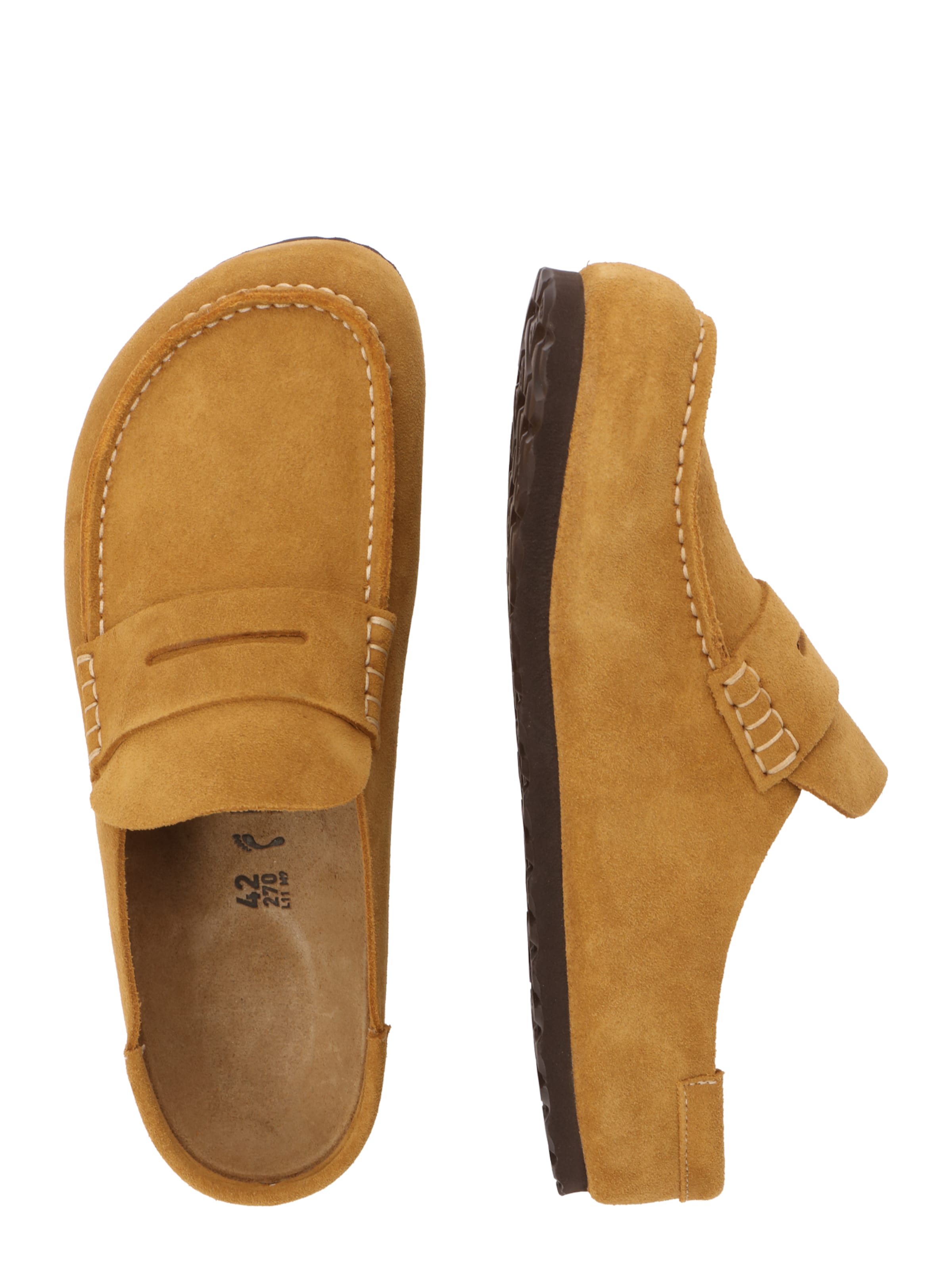 BIRKENSTOCK Pantoletter 'Naples Wrapped' i brun