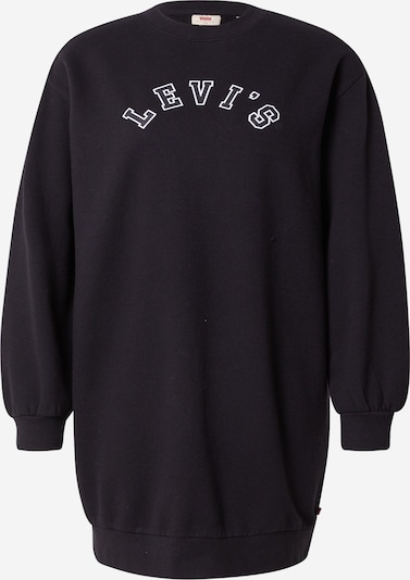 LEVI'S Kleita 'YUNA SWEATSHIRT DRESS BLACKS', krāsa - melns / balts, Preces skats