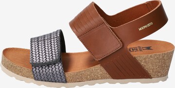 MEPHISTO Strap Sandals 'Rosalia' in Brown: front