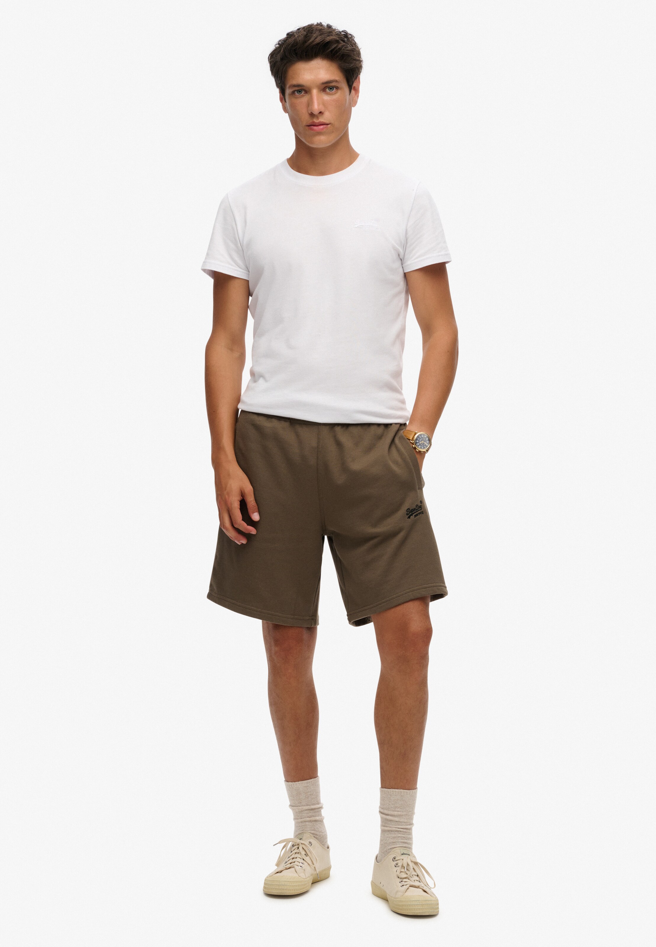 Superdry Regular Hose in Grün