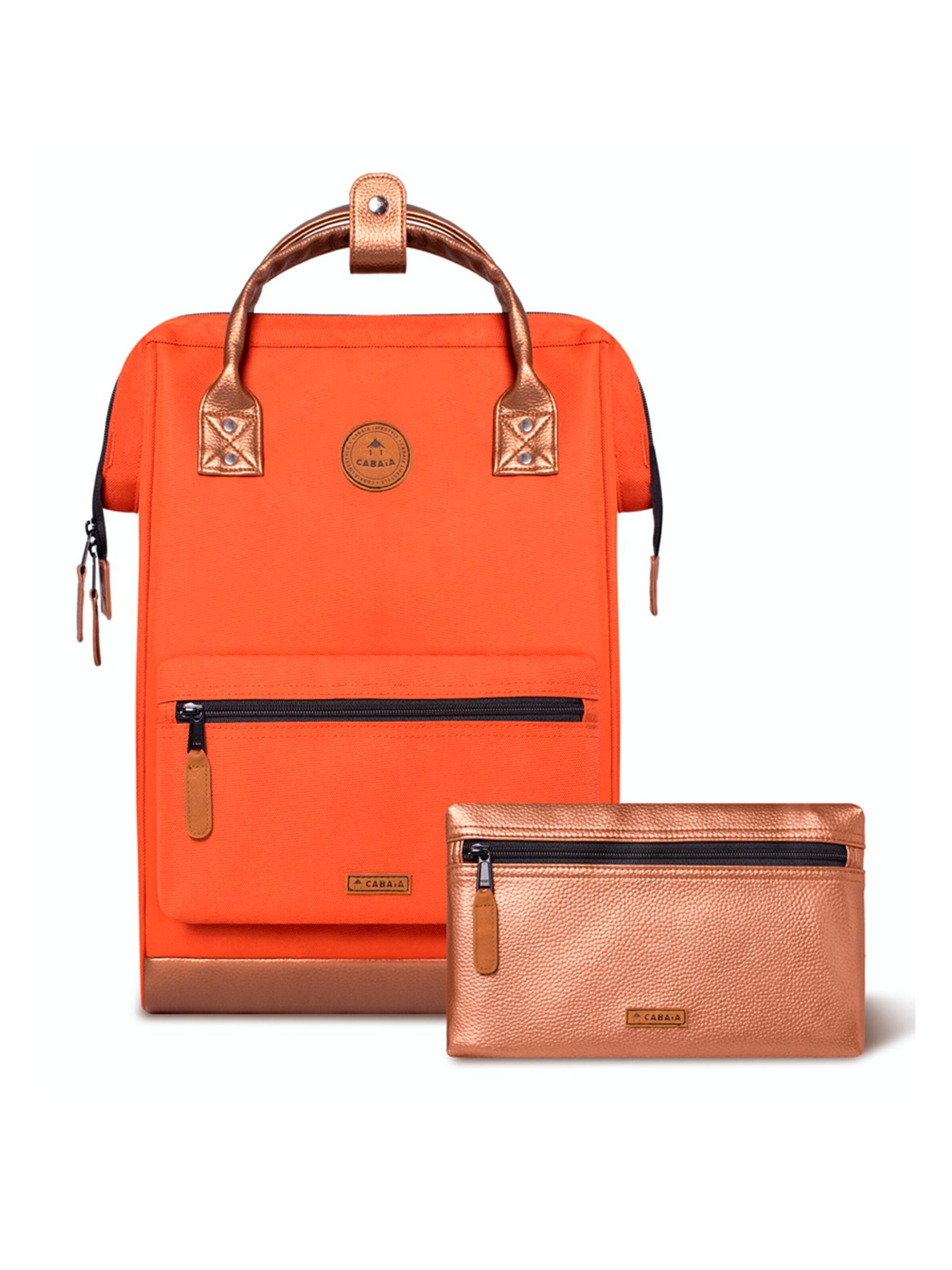 Cabaia Backpack 'Adventurer' in Orange: front
