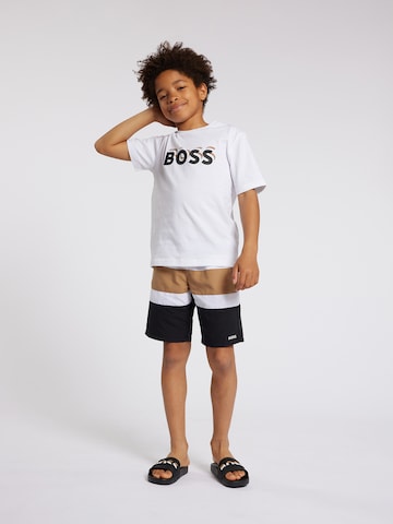 BOSS Kidswear Plavecké šortky – černá
