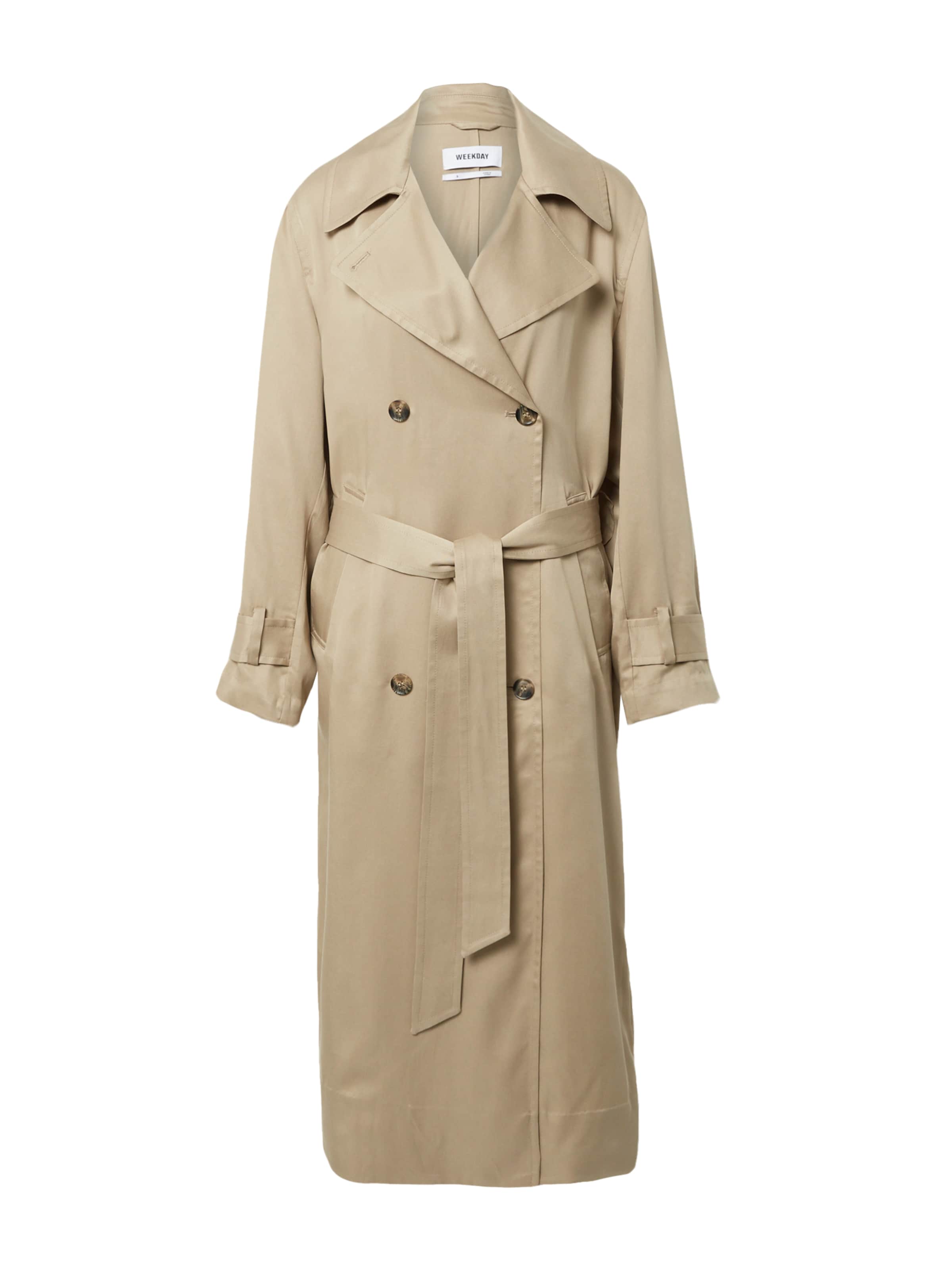 WEEKDAY Starpsezonu mētelis 'Evelyn', krāsa - bēšs, Preces skats