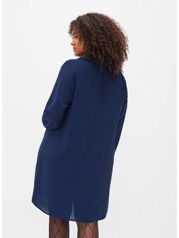 Zizzi Shirt  'CAKAMMA' in Blau