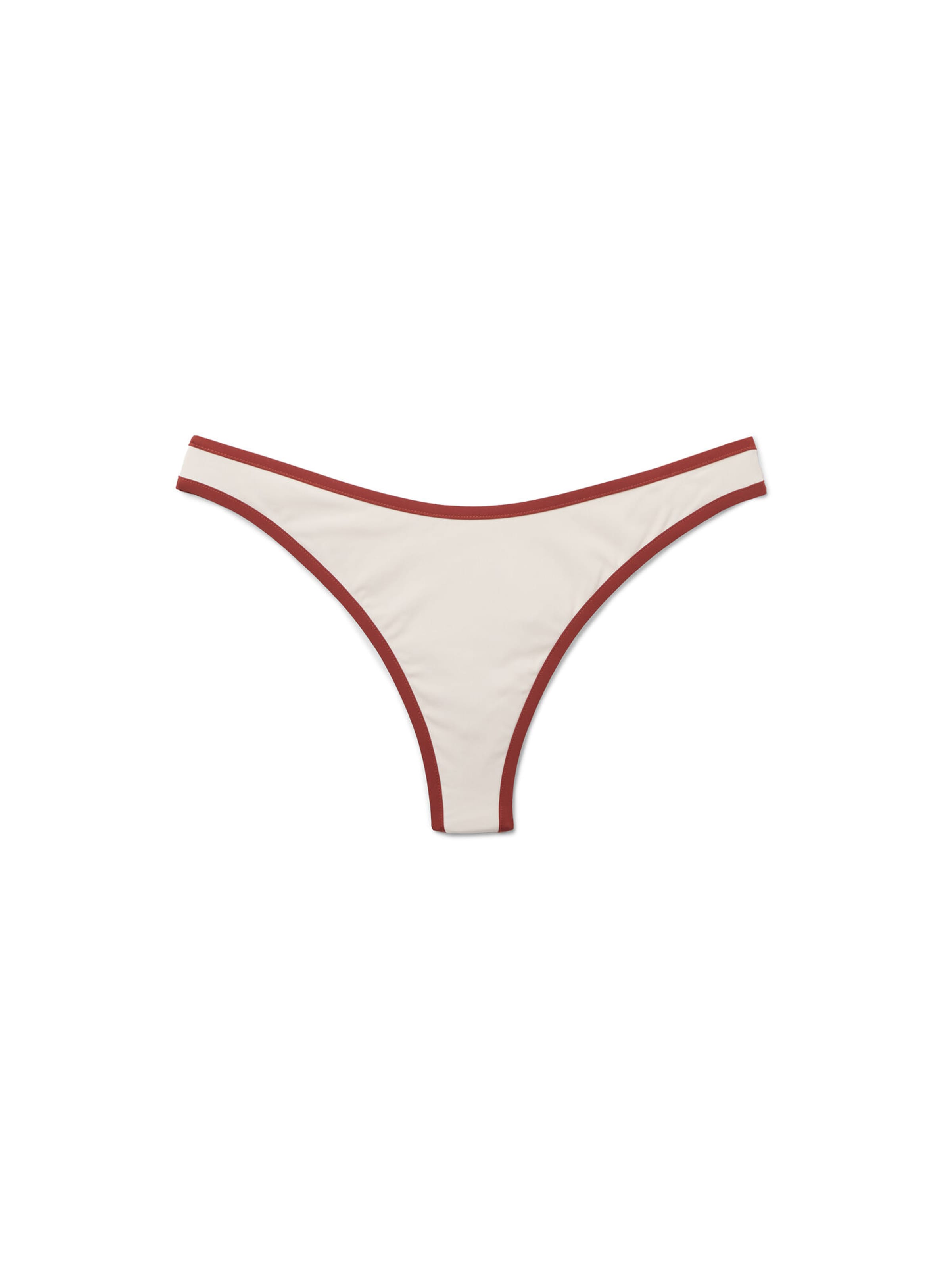 CALZEDONIA Bikini Bottoms 'Bicolor Piping' in Beige: front