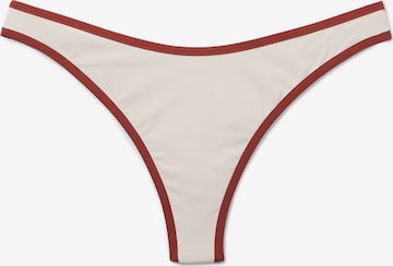 CALZEDONIA Bikini Bottoms 'Bicolor Piping' in Beige: front