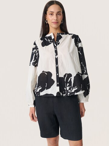 SOAKED IN LUXURY Blouse 'Joanne' in White: front