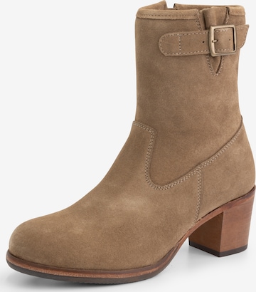 Mysa Ankle Boots 'Poppy' in Beige: front