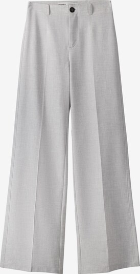 Bershka Pantalon à plis en gris, Vue avec produit