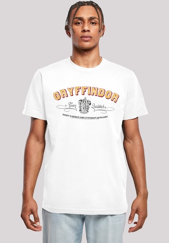 F4NT4STIC Shirt 'Harry Potter Gryffindor Team Quidditch' in White: front