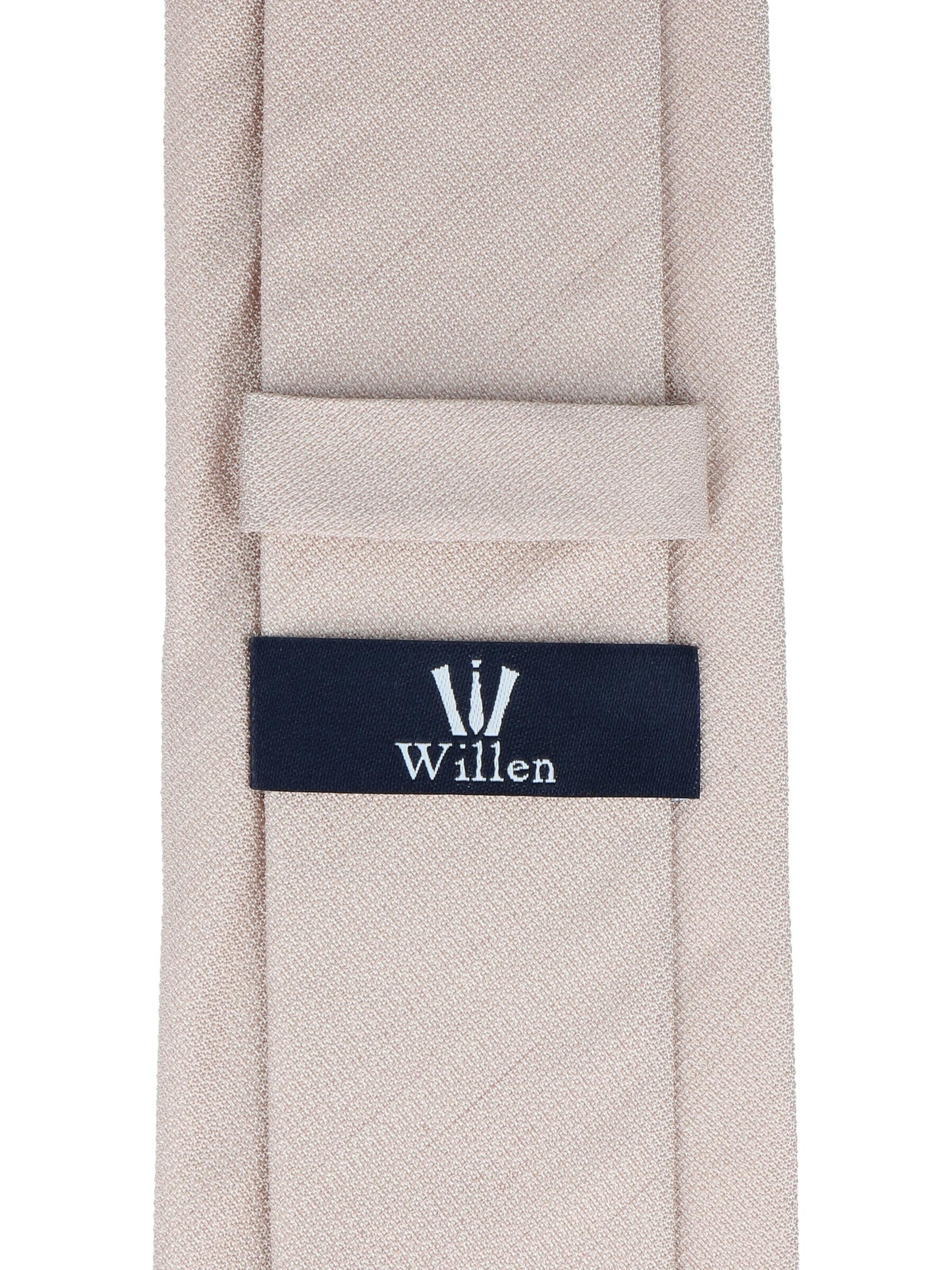 WILLEN Krawatte 'Uni Struktur'‌‌‌‌‌‌‌‌‌‌ in Beige
