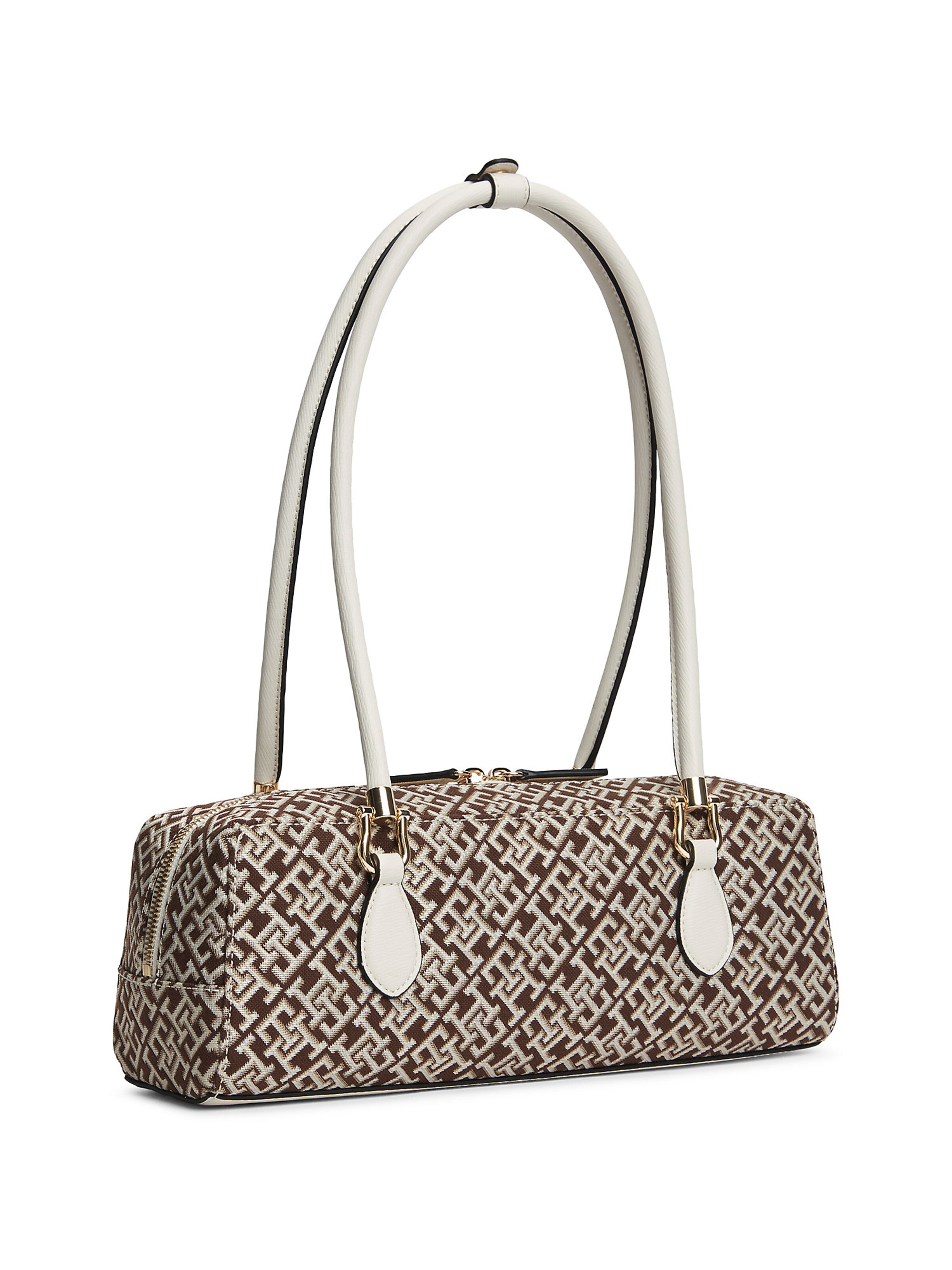 TOMMY HILFIGER Schultertasche in Braun