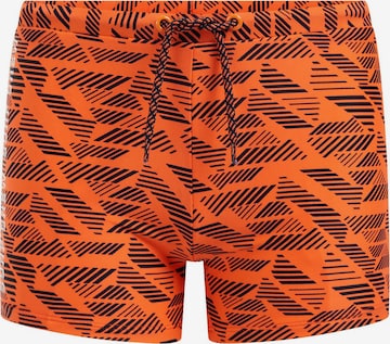 WE Fashion Шорти за плуване в оранжево: отпред