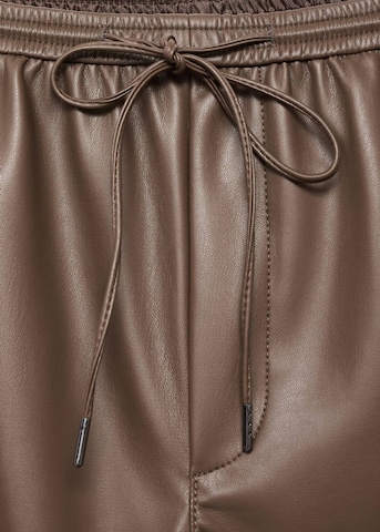 MANGO Loosefit Broek 'Apple' in Bruin