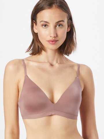 Invisible Soutien-gorge 'WOW Comfort' SLOGGI en marron : devant