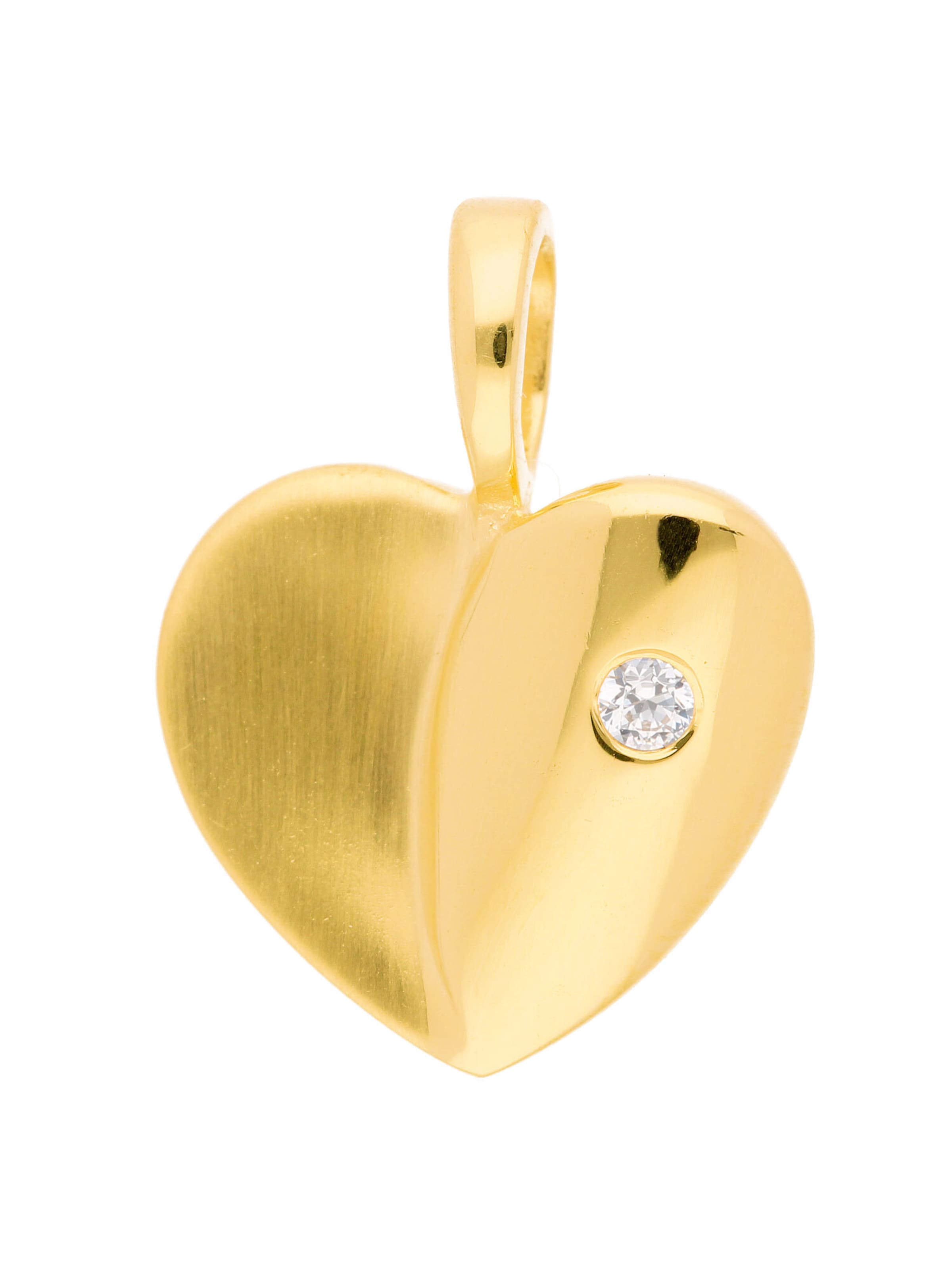 Adelia´s Anhänger 'Herz' in Gold: Vorderseite