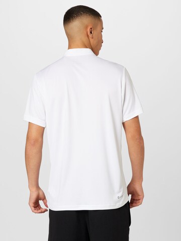 T-Shirt fonctionnel 'Club Henley' ADIDAS PERFORMANCE en blanc