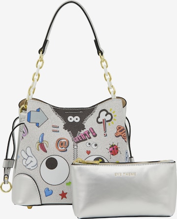 MYMOTorba za na rame 'Pop Eyetheme' - srebro boja: prednji dio
