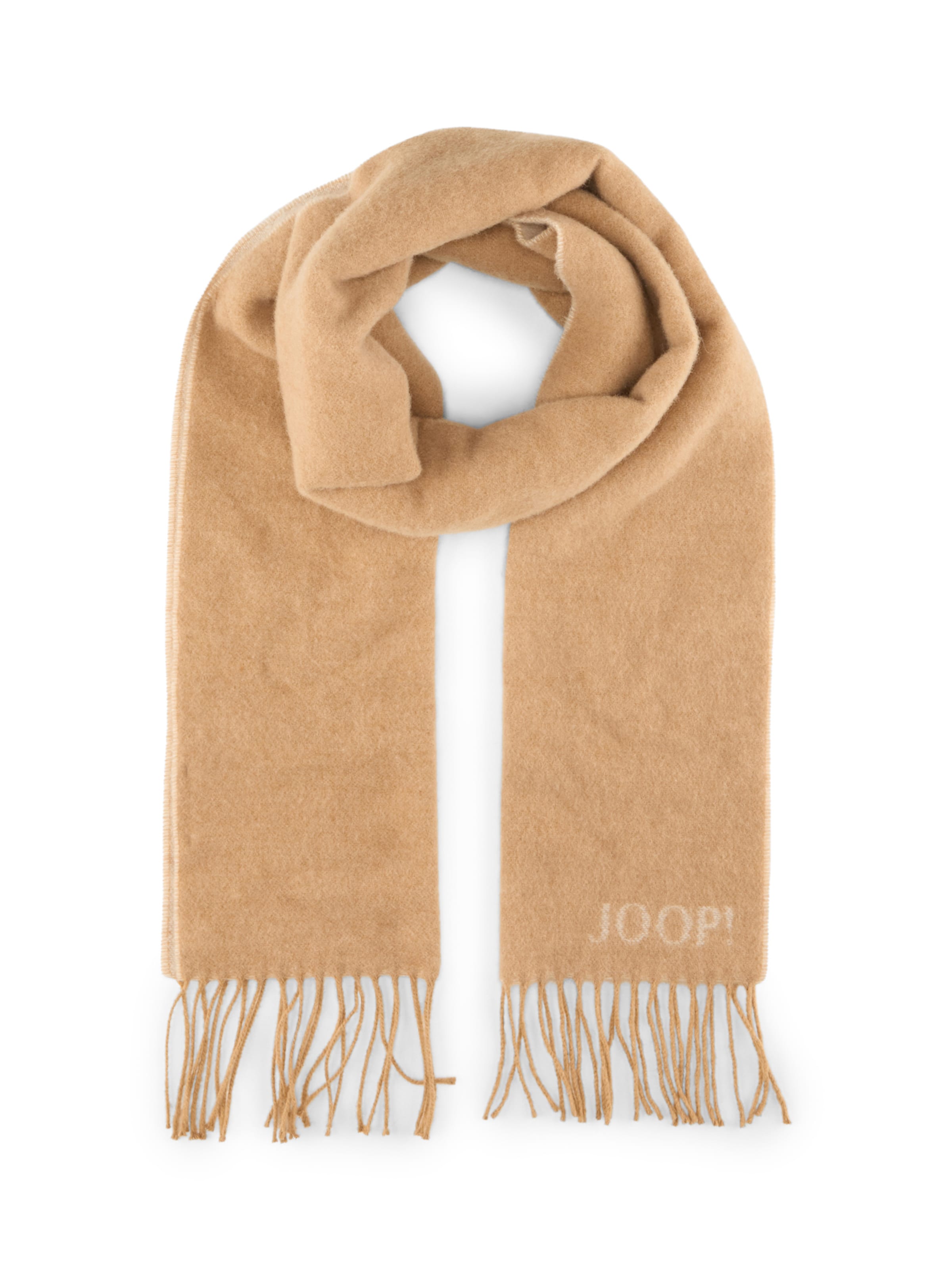 JOOP! Schal 'Larsen' in Beige: Vorderseite