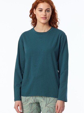 SCHIESSER Schlafshirt 'Mix & Relax' in Blau: Vorderseite