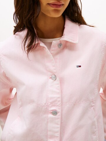 Tommy Jeans Between-season jacket 'Essential' in Pink