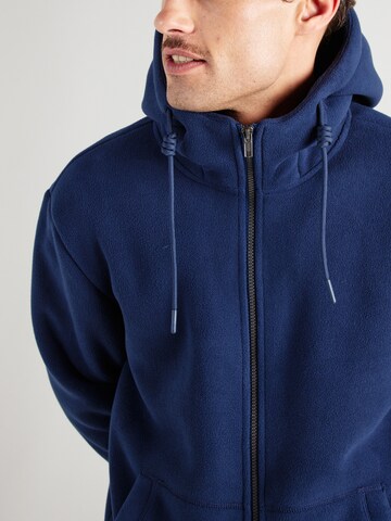 BLEND Fleece jas in Blauw