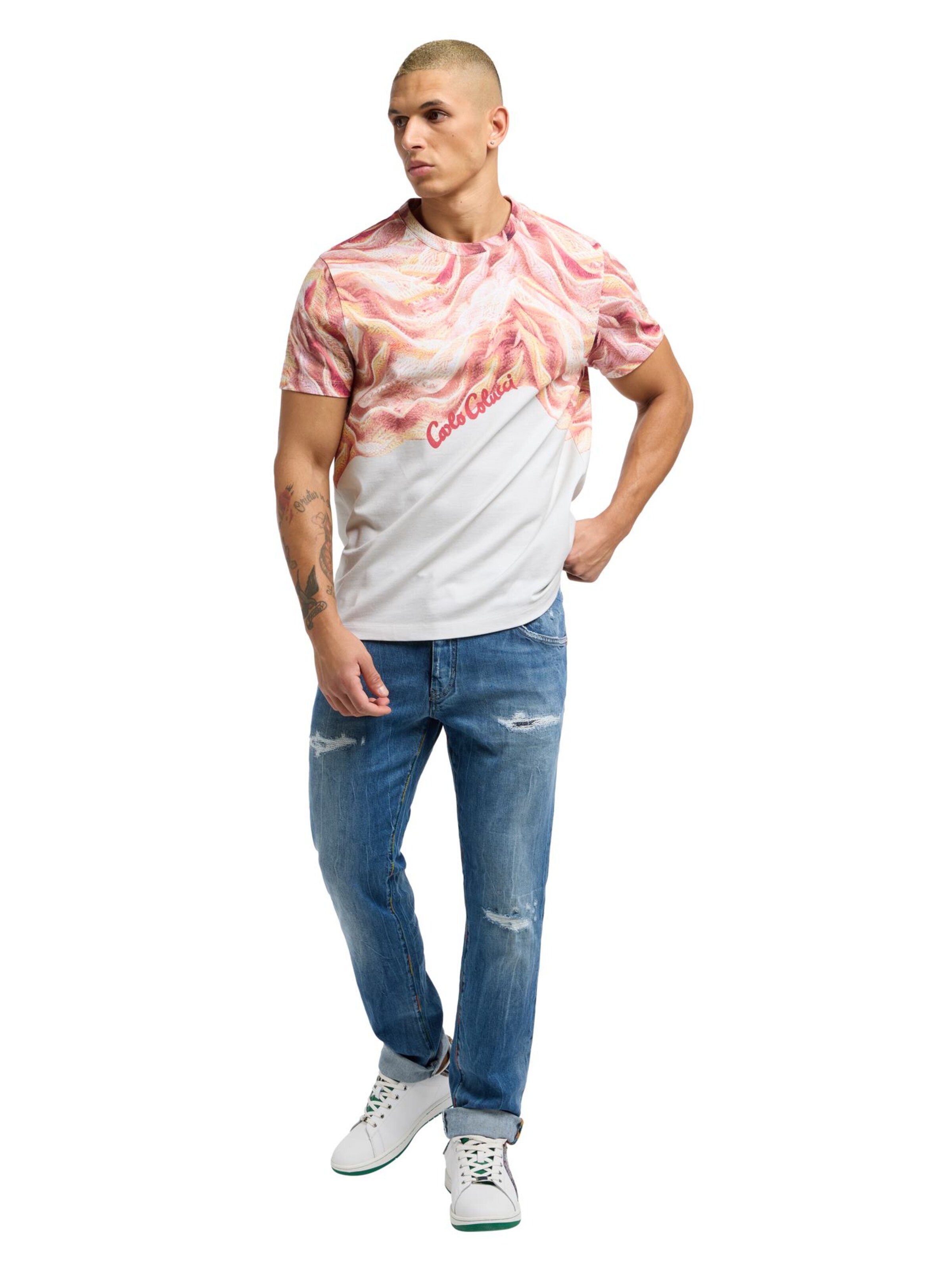 Carlo Colucci Shirt 'Donquerque' in Orange