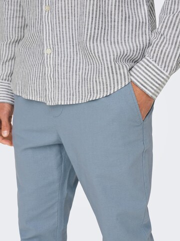 Only & Sons Tapered Hose 'LINUS' in Blau