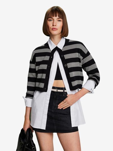 Cardigan ESPRIT en noir : devant