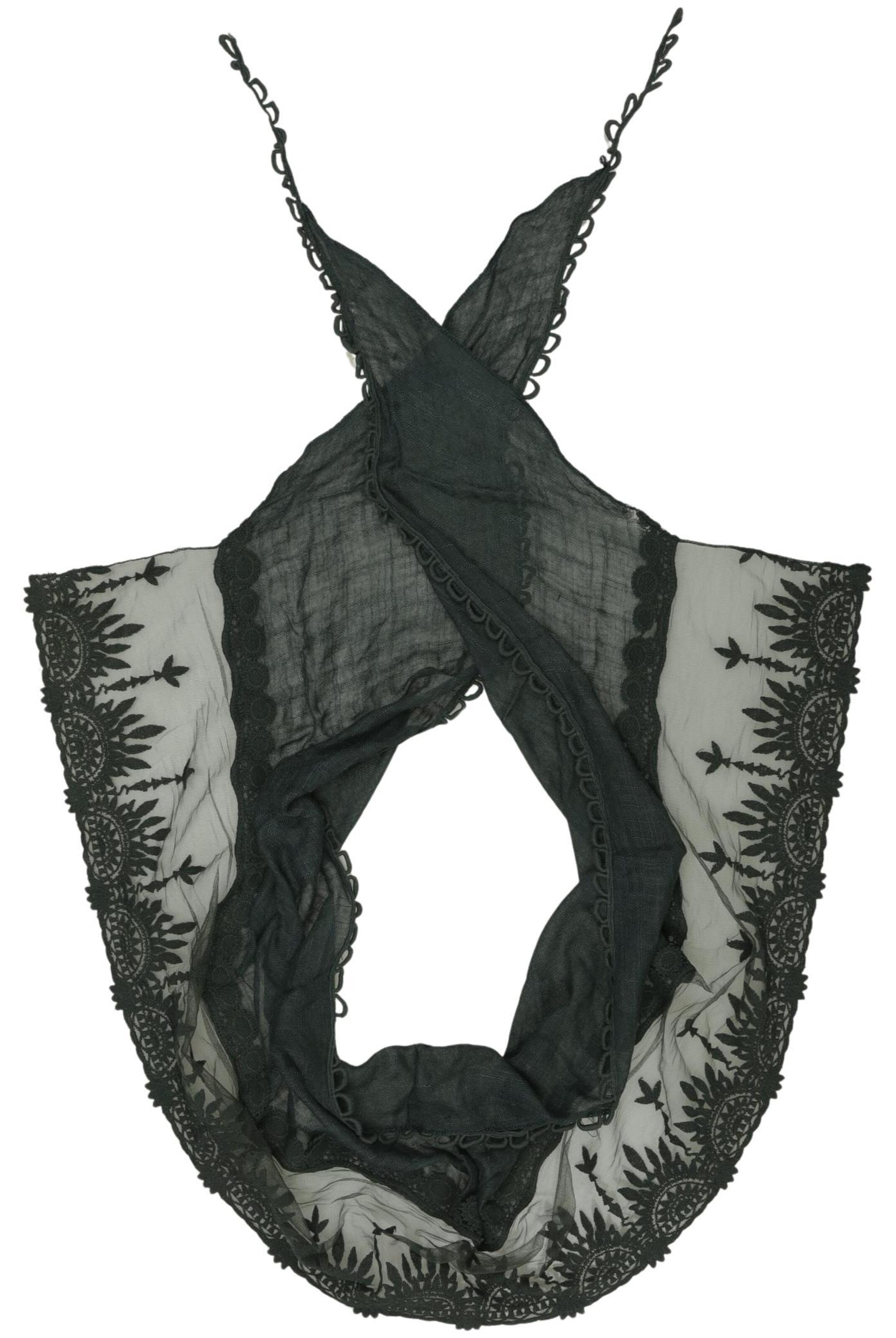 OPUS Scarf & Wrap in One size in Black: front