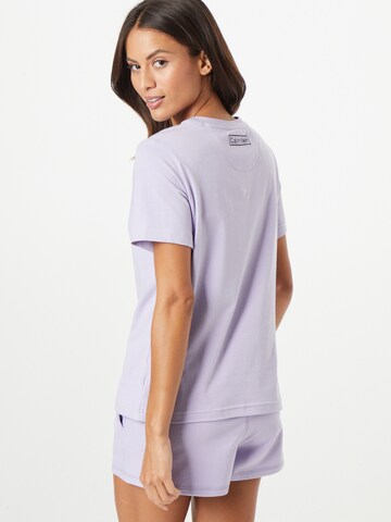 Calvin Klein Underwear Regular Short Pajama Set in Purple