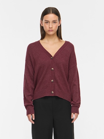 VILA Knit Cardigan 'VIRil' in Brown: front
