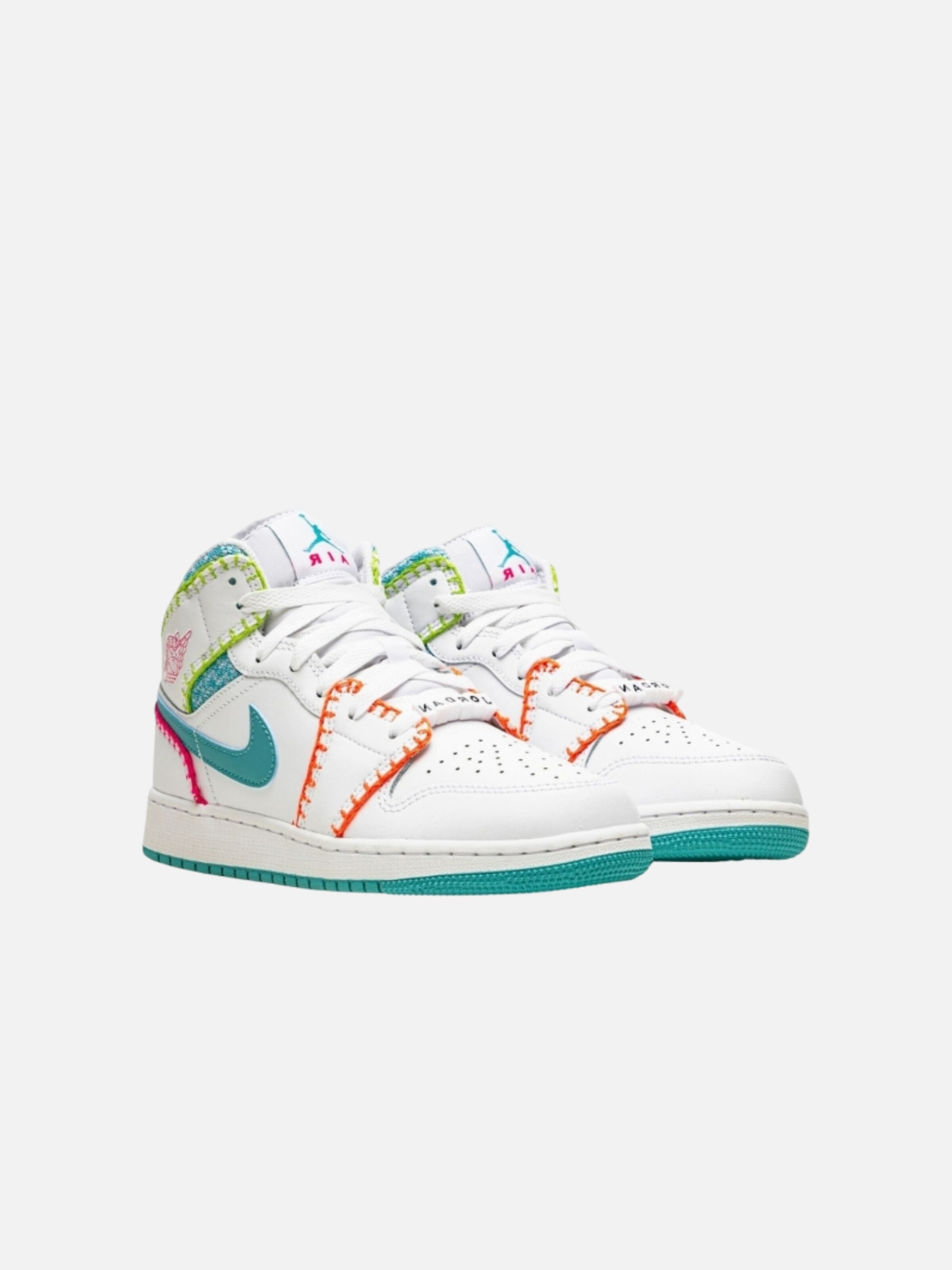 Baskets hautes 'Air Jordan 1 Mid Multi Knit' Jordan en bleu