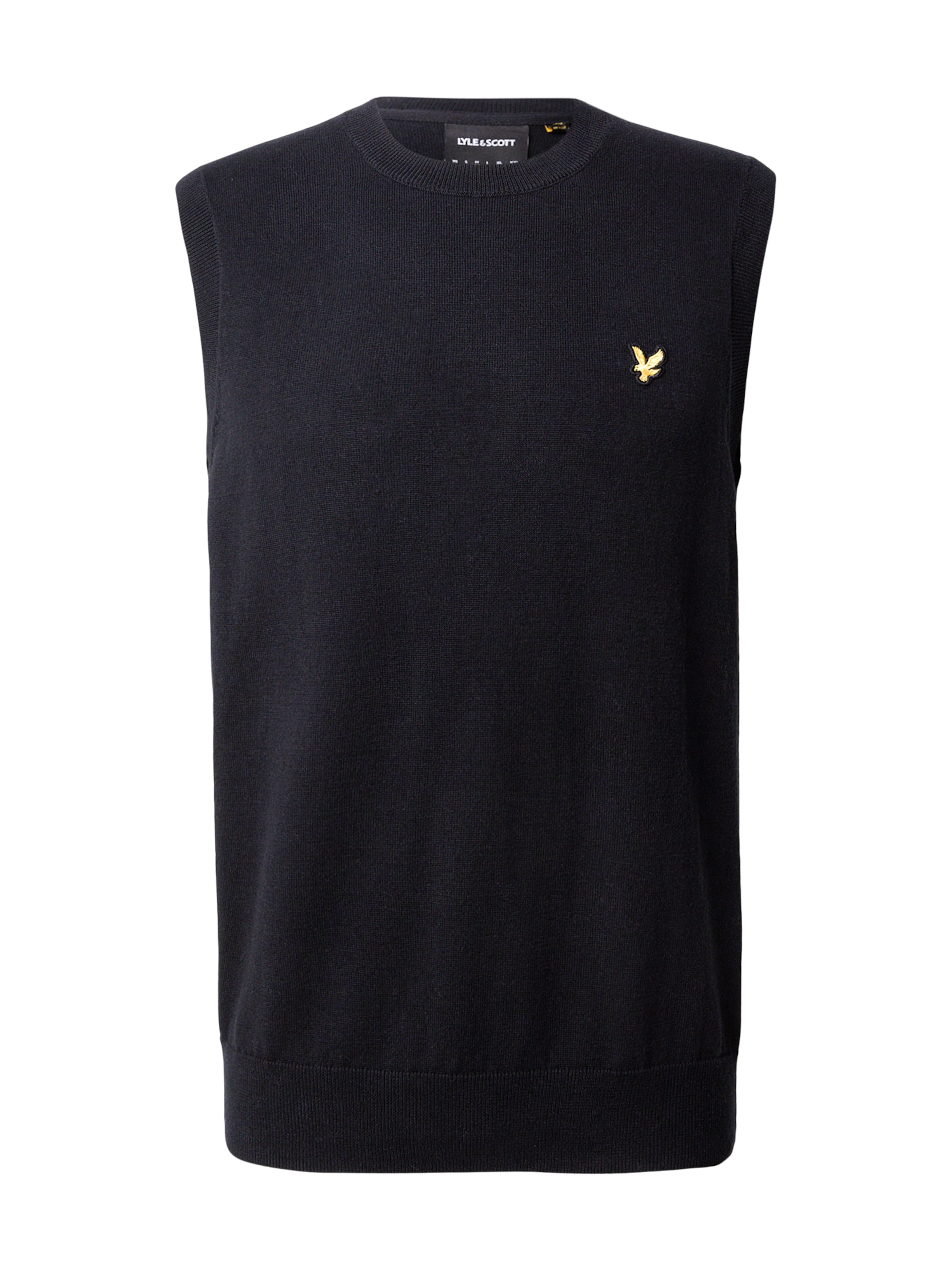 Lyle & Scott Ζιλέ σε μαύρο: μπροστά